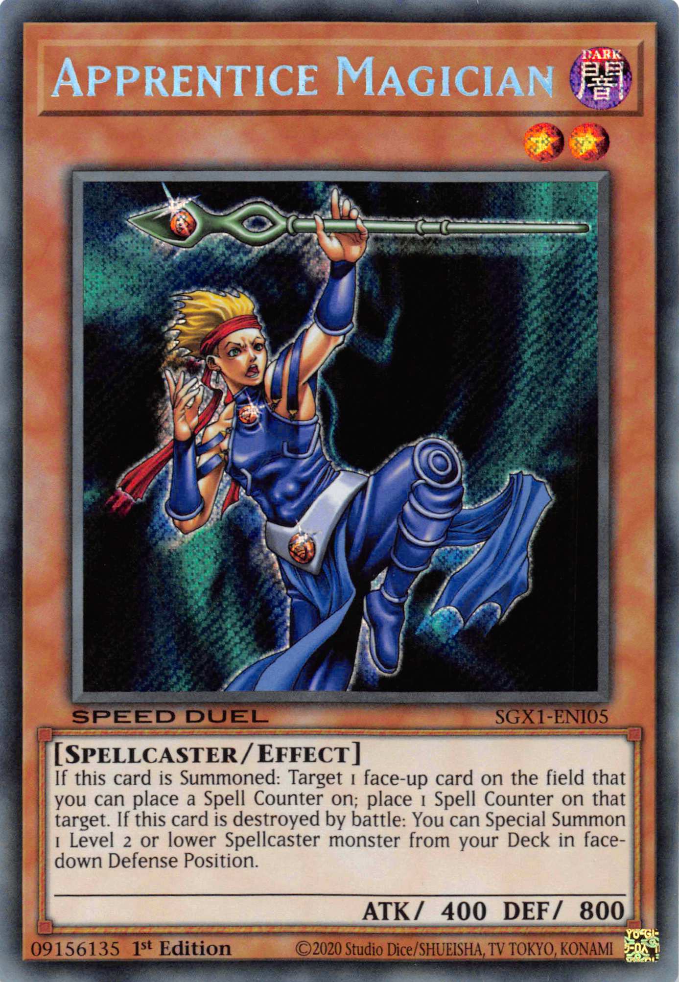 Apprentice Magician [SGX1-ENI05] Secret Rare | Jomio and Rueliete's Cards and Comics