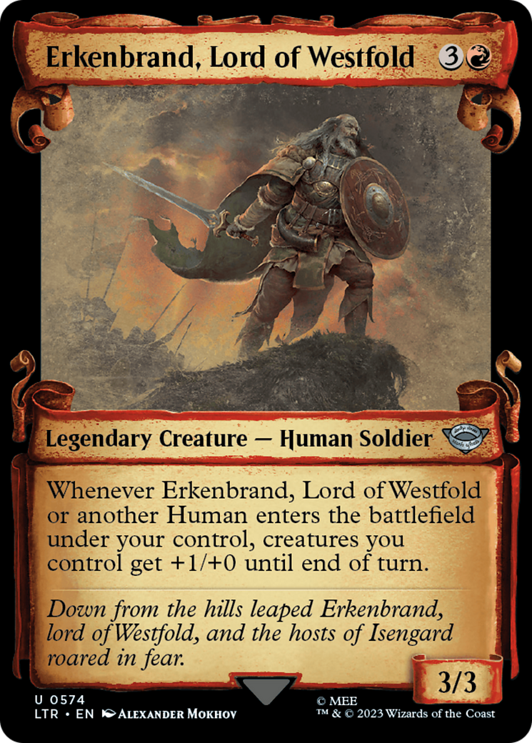 Erkenbrand, Lord of Westfold [The Lord of the Rings: Tales of Middle-Earth Showcase Scrolls] | Jomio and Rueliete's Cards and Comics