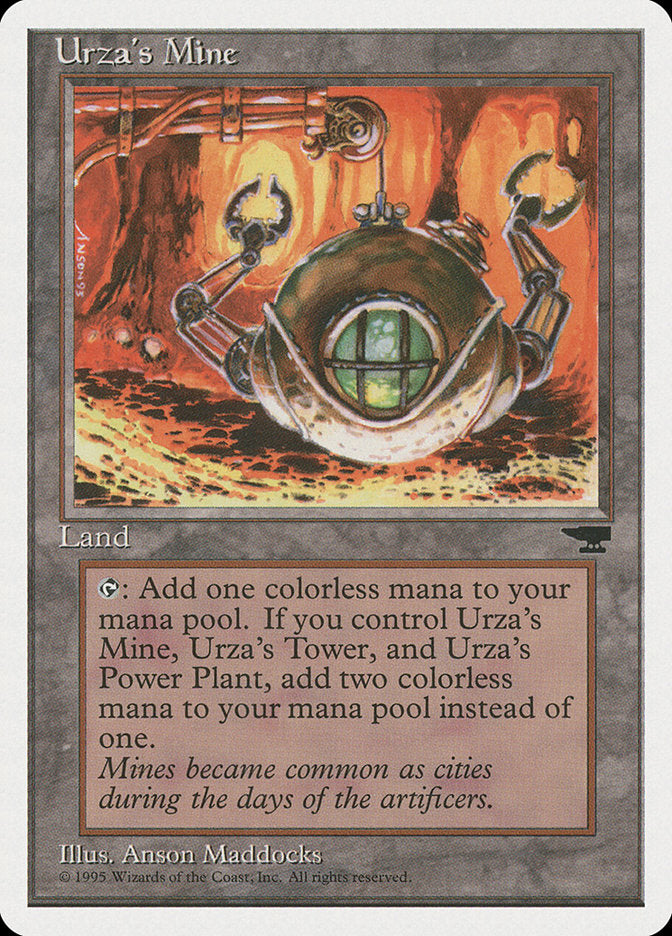 Urza's Mine (Orange Background) [Chronicles] | Jomio and Rueliete's Cards and Comics