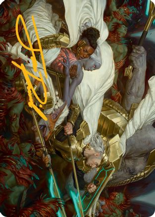 Storm the Seedcore Art Card (Gold-Stamped Signature) [March of the Machine Art Series] | Jomio and Rueliete's Cards and Comics