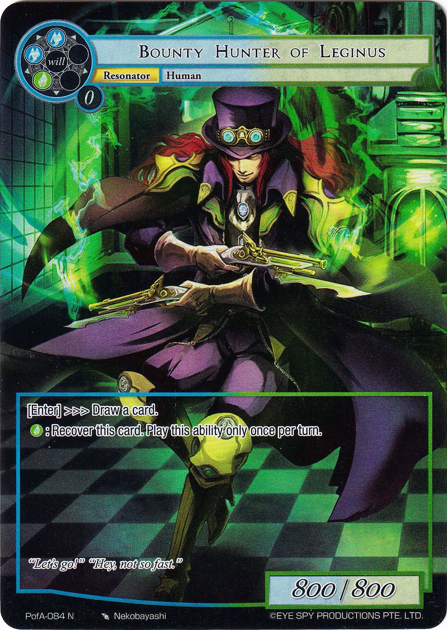 Bounty Hunter of Leginus (Full Art) (PofA-084) [Alice Origin IV: Prologue of Attoractia] | Jomio and Rueliete's Cards and Comics