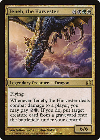 Teneb, the Harvester [Commander 2011] | Jomio and Rueliete's Cards and Comics