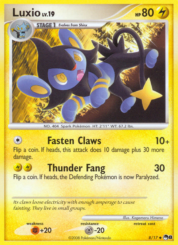 Luxio (8/17) [POP Series 8] | Jomio and Rueliete's Cards and Comics