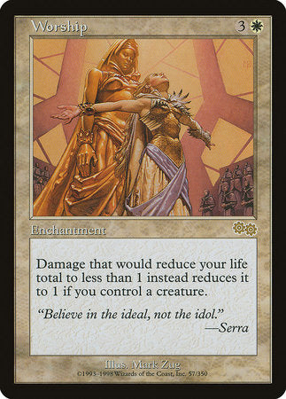 Worship [Urza's Saga] | Jomio and Rueliete's Cards and Comics