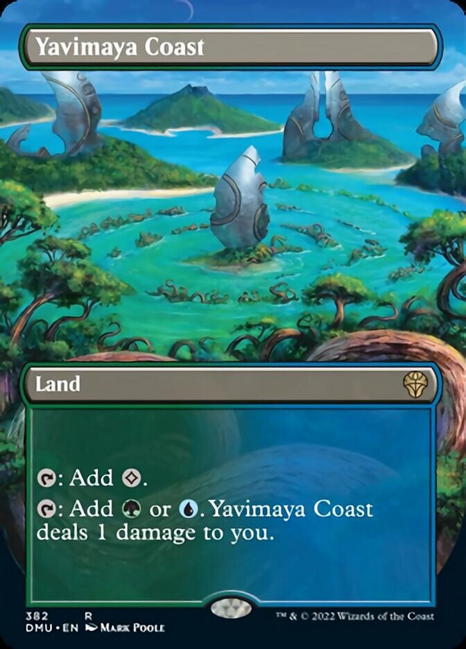 Yavimaya Coast (Borderless Alternate Art) [Dominaria United] | Jomio and Rueliete's Cards and Comics