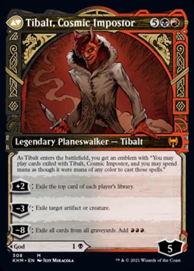 Valki, God of Lies // Tibalt, Cosmic Impostor (Showcase) [Kaldheim] | Jomio and Rueliete's Cards and Comics
