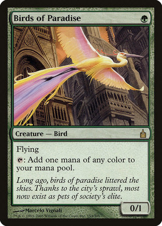 Birds of Paradise [Ravnica: City of Guilds] | Jomio and Rueliete's Cards and Comics