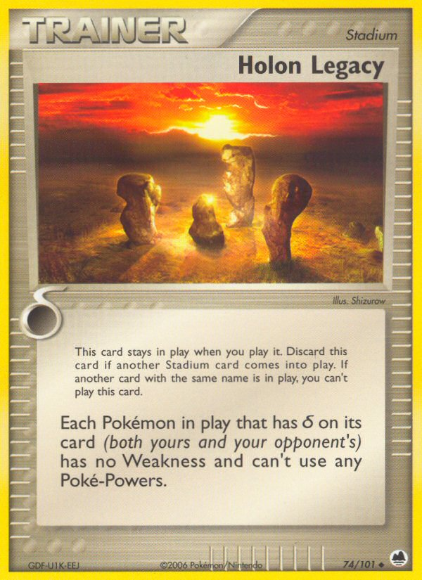 Holon Legacy (74/101) [EX: Dragon Frontiers] | Jomio and Rueliete's Cards and Comics
