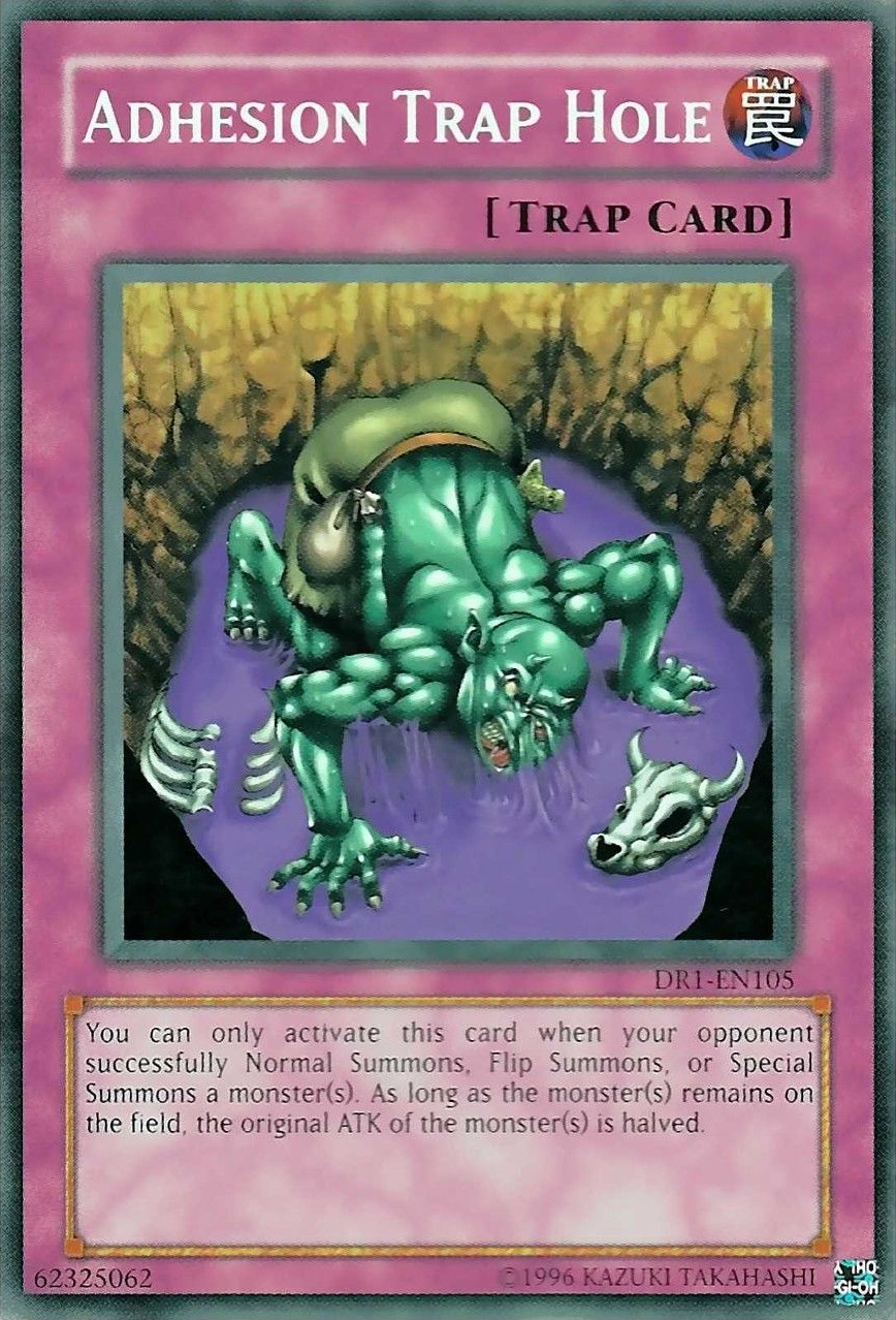 Adhesion Trap Hole [DR1-EN105] Common | Jomio and Rueliete's Cards and Comics
