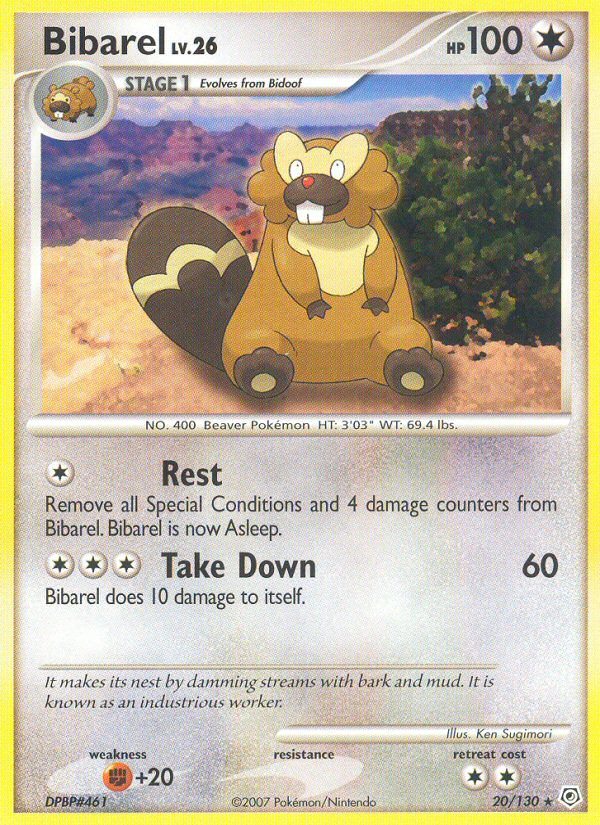Bibarel (20/130) [Diamond & Pearl: Base Set] | Jomio and Rueliete's Cards and Comics