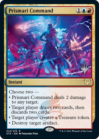 Prismari Command (Promo Pack) [Strixhaven: School of Mages Promos] | Jomio and Rueliete's Cards and Comics