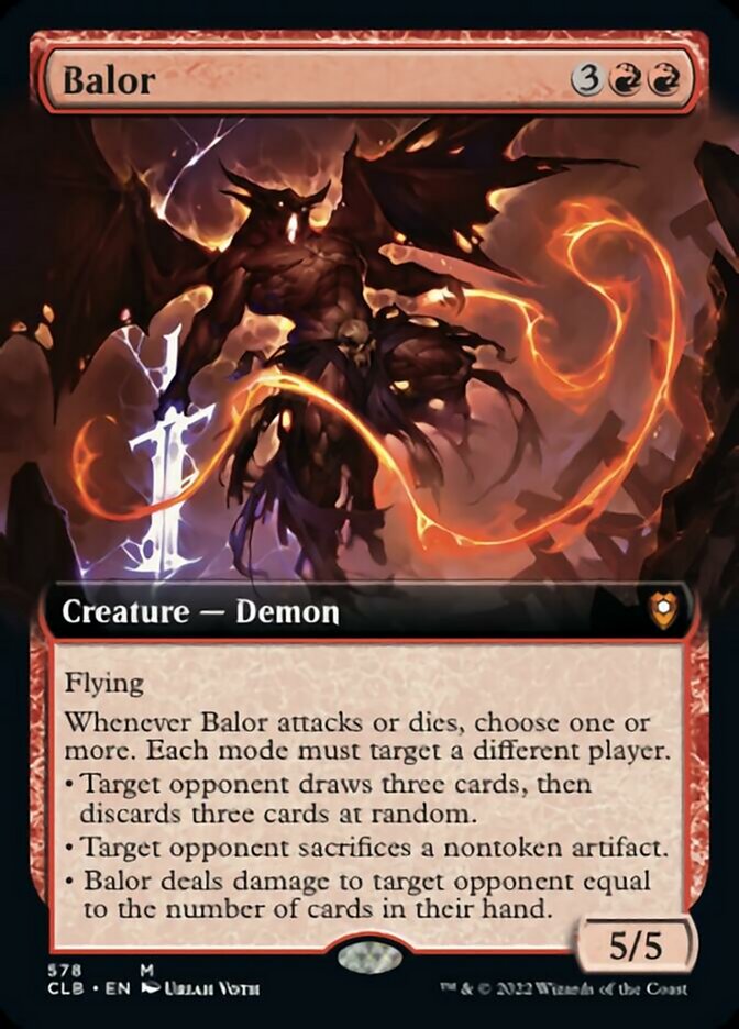 Balor (Extended Art) [Commander Legends: Battle for Baldur's Gate] | Jomio and Rueliete's Cards and Comics