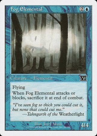 Fog Elemental [Classic Sixth Edition] | Jomio and Rueliete's Cards and Comics