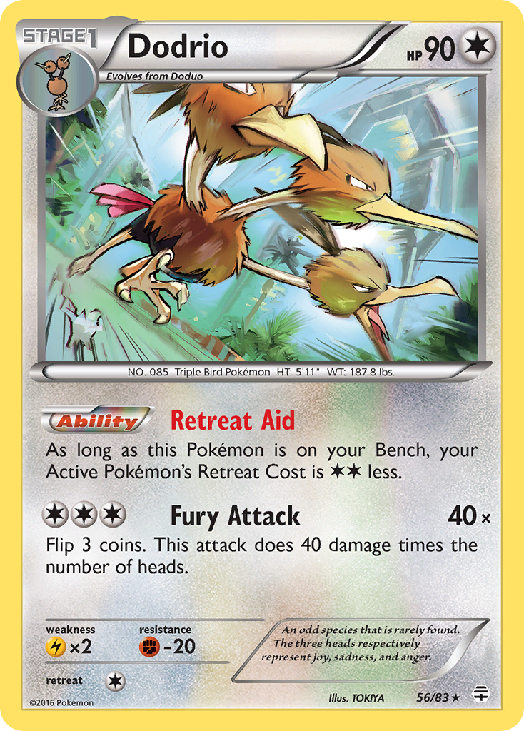 Dodrio (56/83) [XY: Generations] | Jomio and Rueliete's Cards and Comics