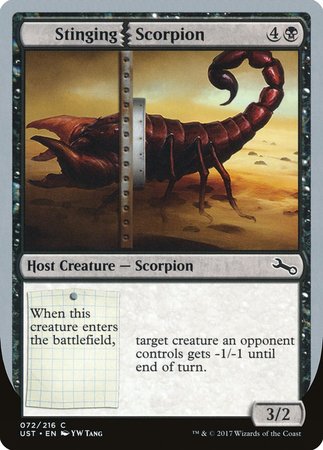 Stinging Scorpion [Unstable] | Jomio and Rueliete's Cards and Comics