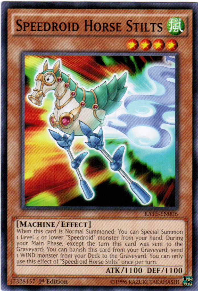 Speedroid Horse Stilts [RATE-EN006] Common | Jomio and Rueliete's Cards and Comics