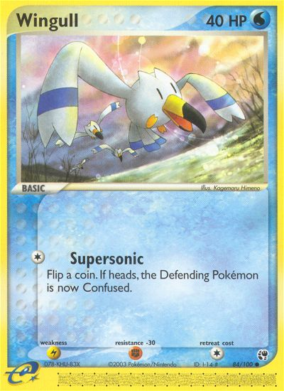Wingull (84/100) [EX: Sandstorm] | Jomio and Rueliete's Cards and Comics