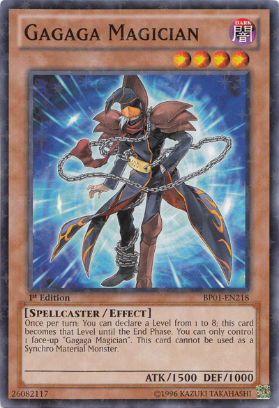 Gagaga Magician [BP01-EN218] Starfoil Rare | Jomio and Rueliete's Cards and Comics