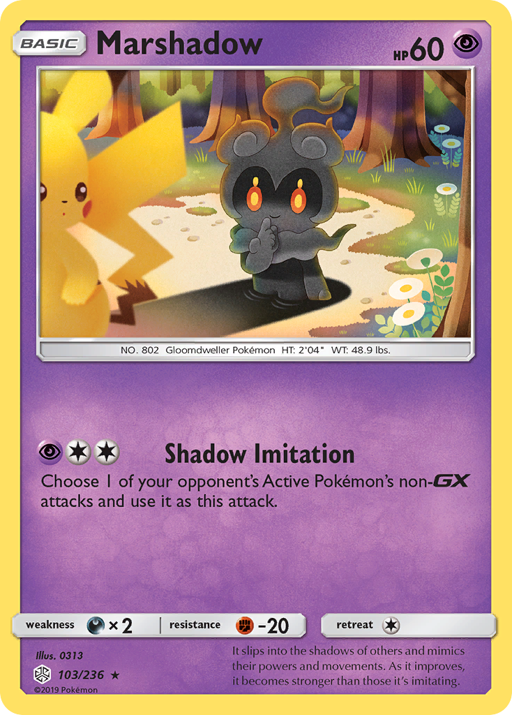Marshadow (103/236) [Sun & Moon: Cosmic Eclipse] | Jomio and Rueliete's Cards and Comics