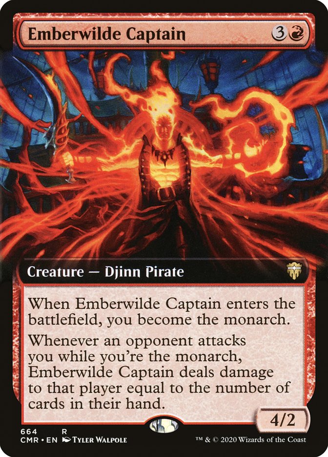 Emberwilde Captain (Extended Art) [Commander Legends] | Jomio and Rueliete's Cards and Comics