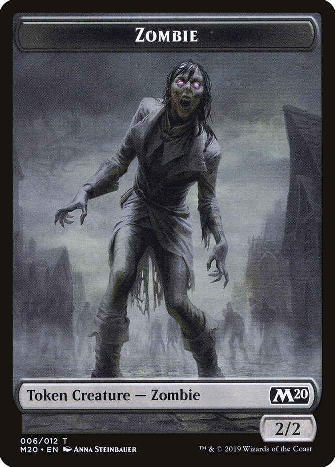 Soldier // Zombie Double-Sided Token [Game Night 2019 Tokens] | Jomio and Rueliete's Cards and Comics