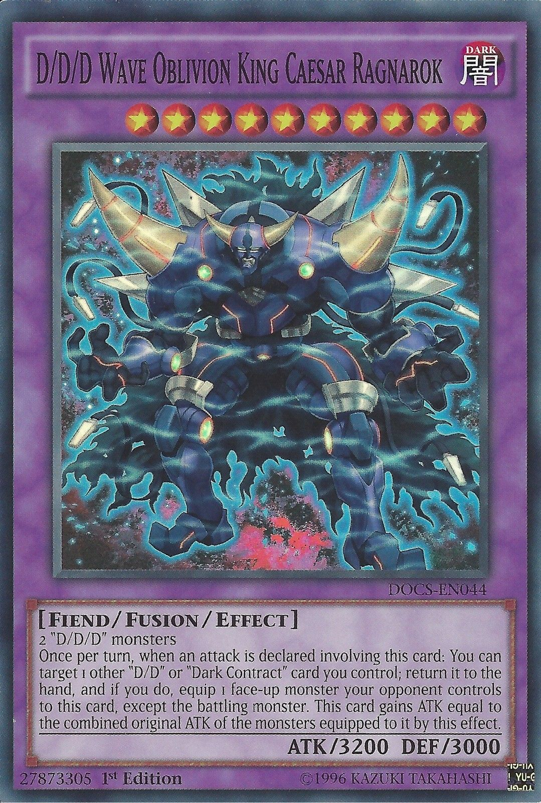 D/D/D Wave Oblivion King Caesar Ragnarok [DOCS-EN044] Super Rare | Jomio and Rueliete's Cards and Comics