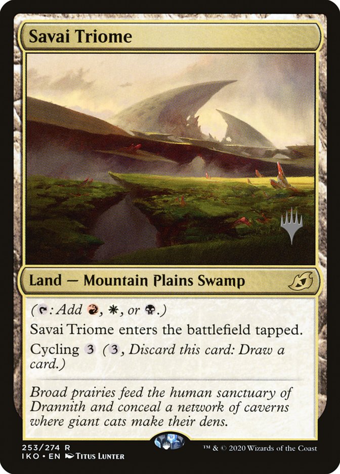 Savai Triome (Promo Pack) [Ikoria: Lair of Behemoths Promos] | Jomio and Rueliete's Cards and Comics
