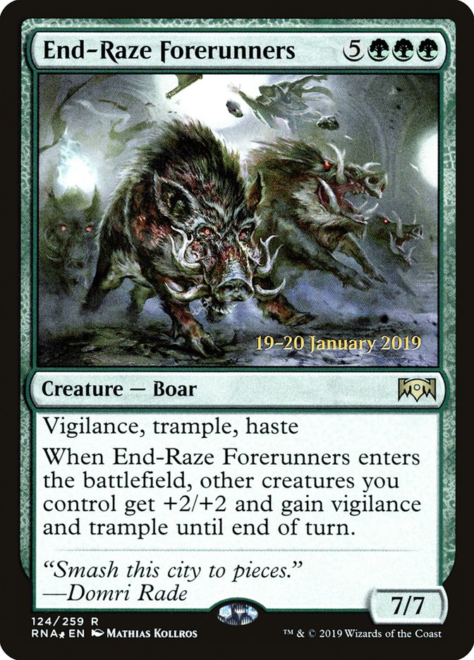 End-Raze Forerunners [Ravnica Allegiance Prerelease Promos] | Jomio and Rueliete's Cards and Comics
