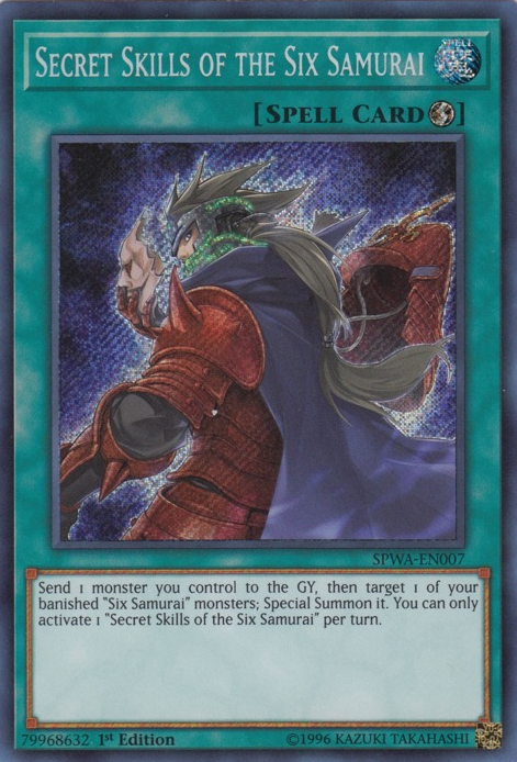 Secret Skills of the Six Samurai [SPWA-EN007] Secret Rare | Jomio and Rueliete's Cards and Comics