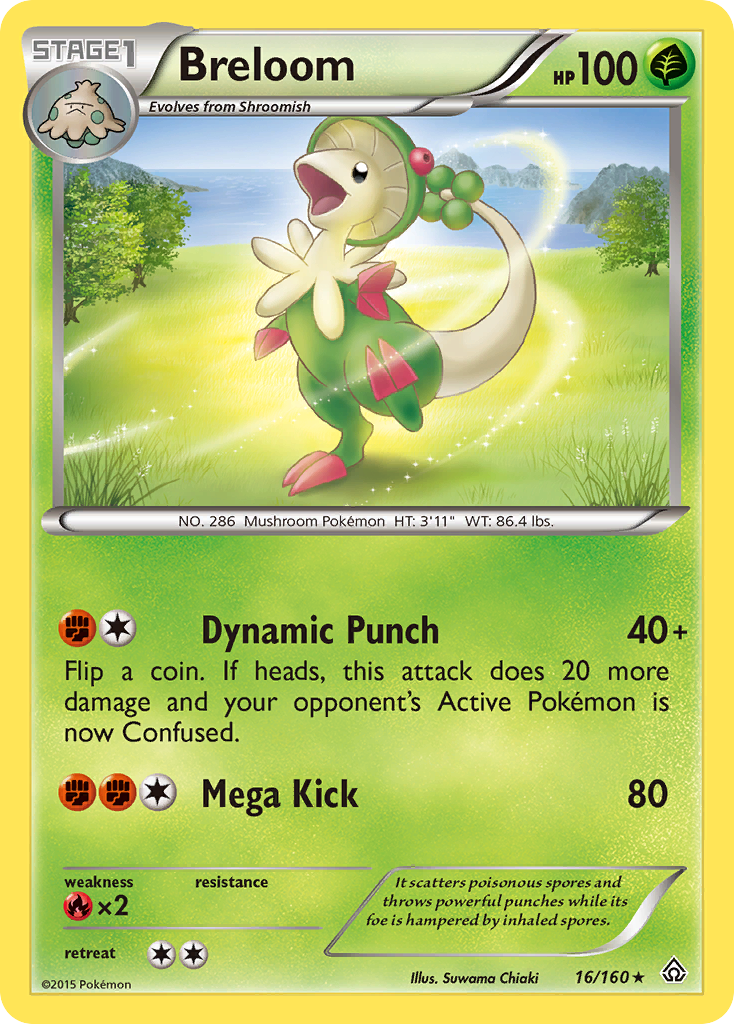 Breloom (16/160) [XY: Primal Clash] | Jomio and Rueliete's Cards and Comics