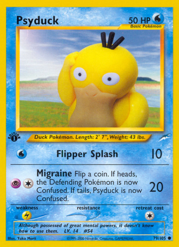 Psyduck (79/105) [Neo Destiny 1st Edition] | Jomio and Rueliete's Cards and Comics