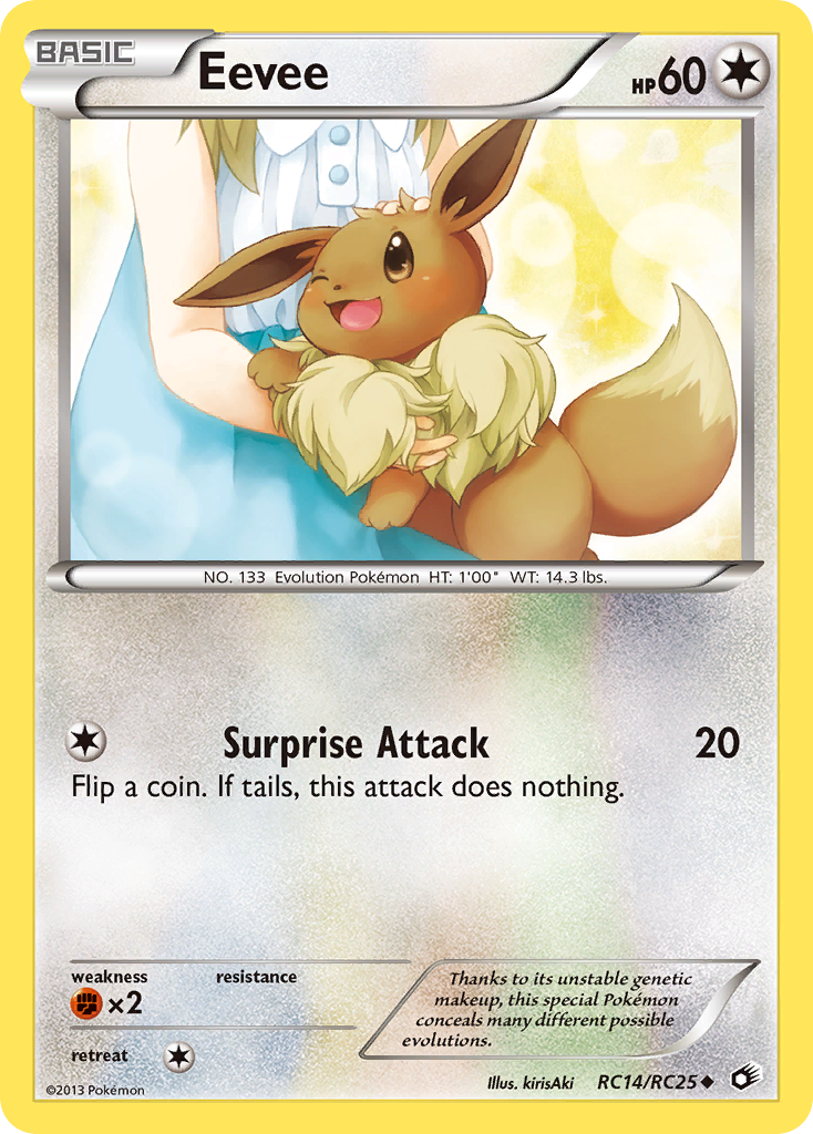 Eevee (RC14/RC25) [Black & White: Legendary Treasures] | Jomio and Rueliete's Cards and Comics