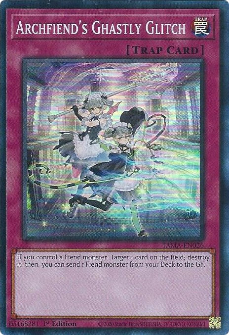 Archfiend's Ghastly Glitch [TAMA-EN026] Super Rare | Jomio and Rueliete's Cards and Comics