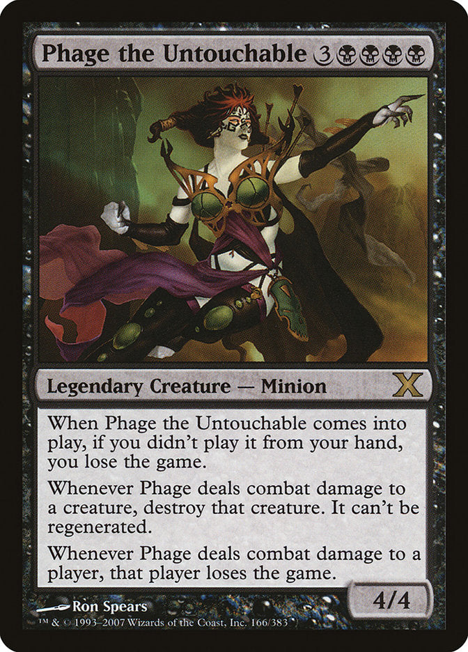 Phage the Untouchable [Tenth Edition] | Jomio and Rueliete's Cards and Comics