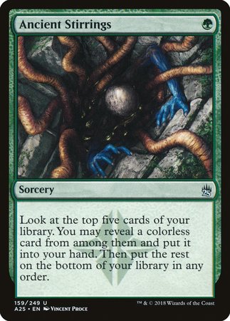 Ancient Stirrings [Masters 25] | Jomio and Rueliete's Cards and Comics
