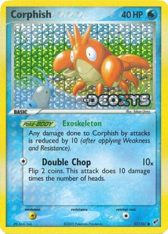 Corphish (57/107) (Stamped) [EX: Deoxys] | Jomio and Rueliete's Cards and Comics