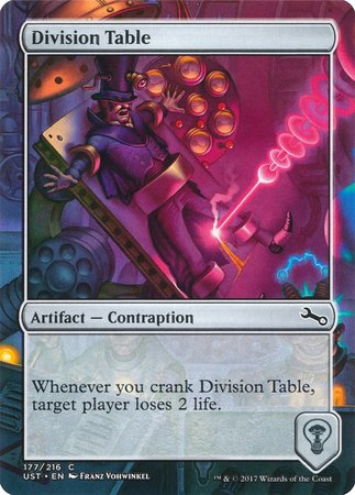 Division Table [Unstable] | Jomio and Rueliete's Cards and Comics