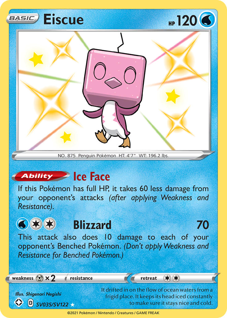 Eiscue (SV035/SV122) [Sword & Shield: Shining Fates] | Jomio and Rueliete's Cards and Comics