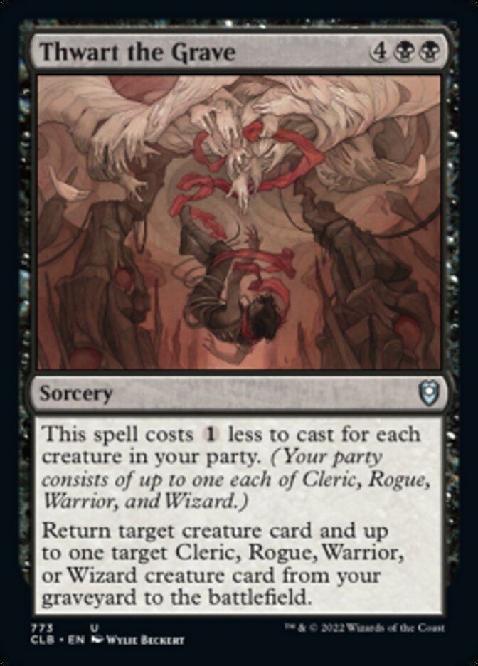 Thwart the Grave [Commander Legends: Battle for Baldur's Gate] | Jomio and Rueliete's Cards and Comics