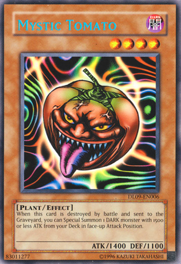 Mystic Tomato (Blue) [DL09-EN006] Rare | Jomio and Rueliete's Cards and Comics