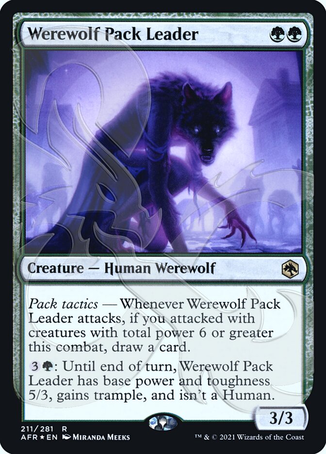 Werewolf Pack Leader (Ampersand Promo) [Dungeons & Dragons: Adventures in the Forgotten Realms Promos] | Jomio and Rueliete's Cards and Comics