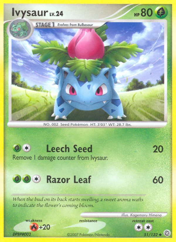 Ivysaur (51/132) [Diamond & Pearl: Secret Wonders] | Jomio and Rueliete's Cards and Comics
