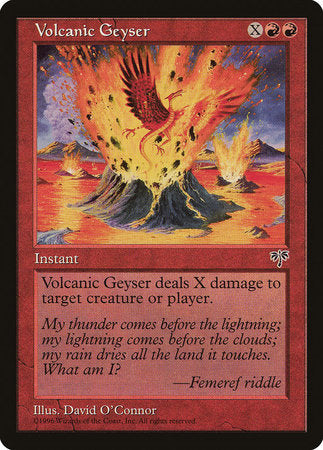 Volcanic Geyser [Mirage] | Jomio and Rueliete's Cards and Comics