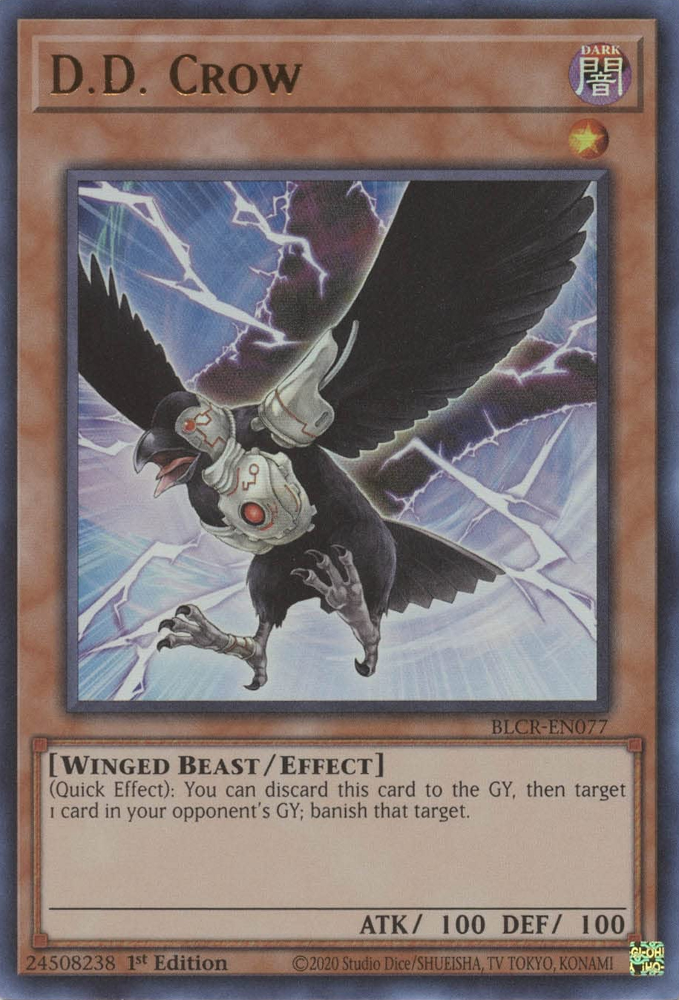D.D. Crow [BLCR-EN077] Ultra Rare | Jomio and Rueliete's Cards and Comics