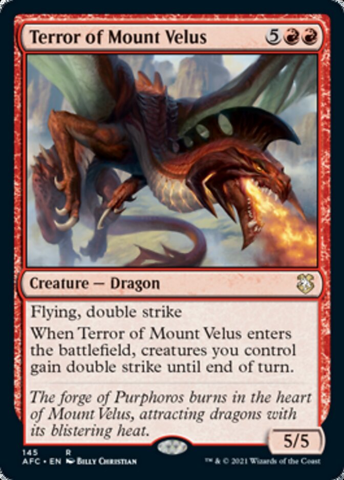Terror of Mount Velus [Dungeons & Dragons: Adventures in the Forgotten Realms Commander] | Jomio and Rueliete's Cards and Comics