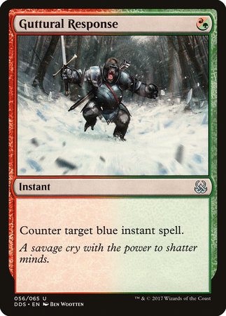 Guttural Response [Duel Decks: Mind vs. Might] | Jomio and Rueliete's Cards and Comics