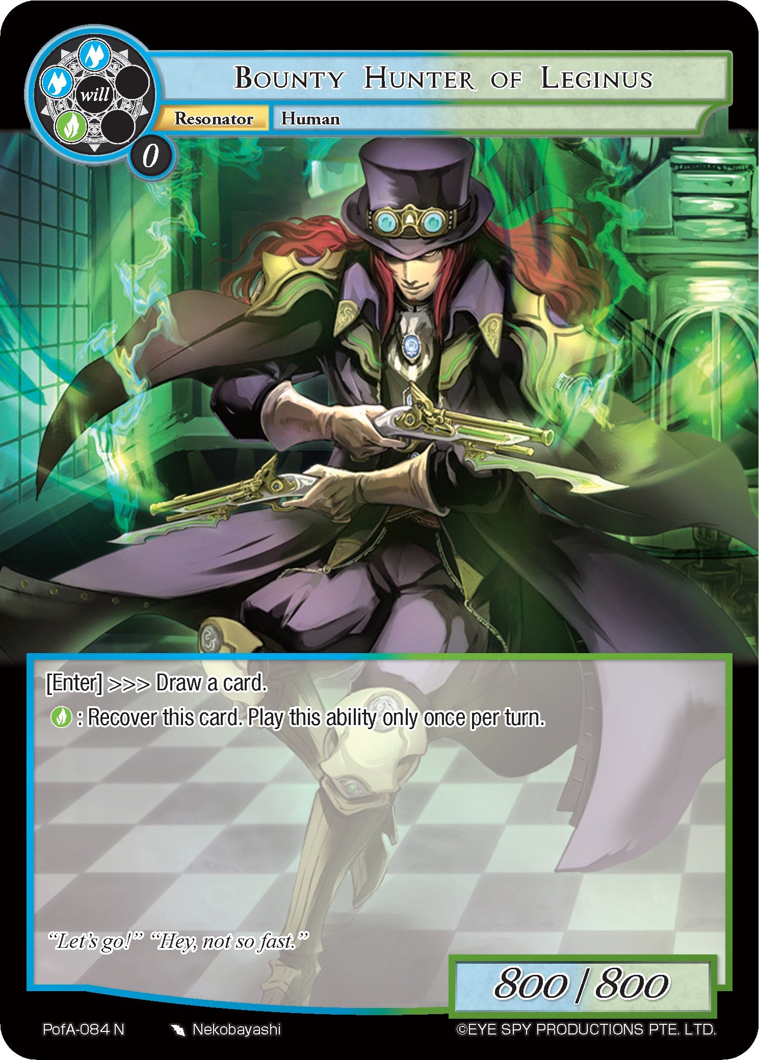 Bounty Hunter of Leginus (PofA-084) [Alice Origin IV: Prologue of Attoractia] | Jomio and Rueliete's Cards and Comics