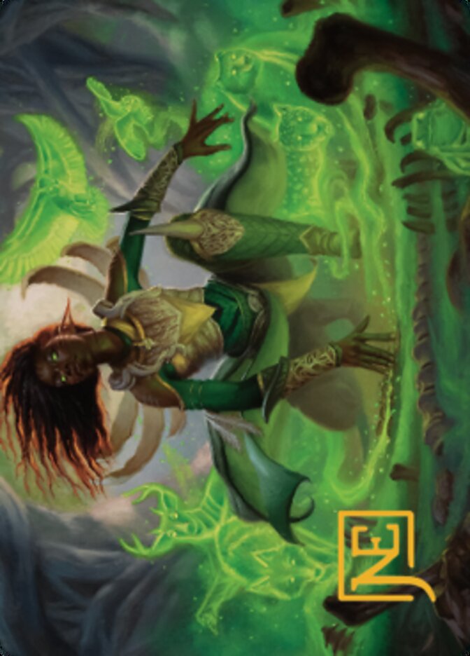 Fauna Shaman Art Card (Gold-Stamped Signature) [The Brothers' War Art Series] | Jomio and Rueliete's Cards and Comics