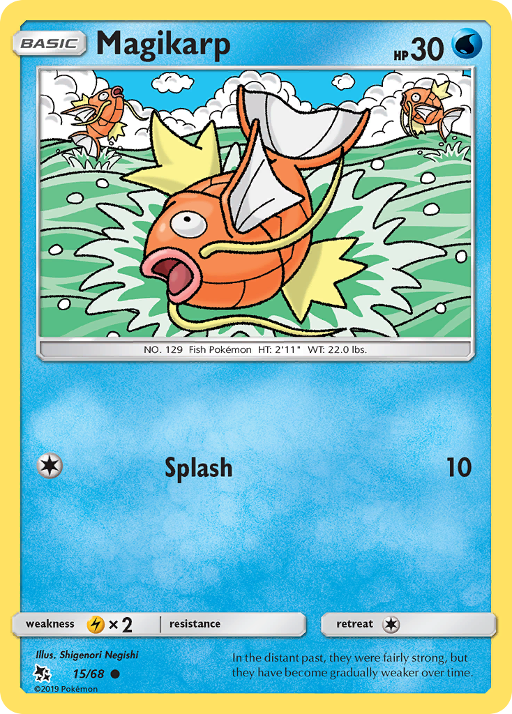 Magikarp (15/68) [Sun & Moon: Hidden Fates] | Jomio and Rueliete's Cards and Comics
