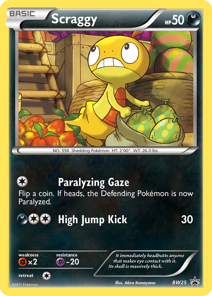 Scraggy (BW25) [Black & White: Black Star Promos] | Jomio and Rueliete's Cards and Comics